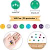  160Pcs 8 Style Natural Mixed Agate Beads G-NB0002-94-4