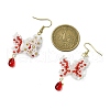 Handmade Glass Seed Beads Flower Dangle Earrings EJEW-MZ00362-02-3