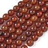 Natural Orange Garnet Beads Strands G-G271-B01-6mm-2