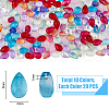 HOBBIESAY 200Pcs 10 Colors Transparent & Imitation Jade Glass Beads GGLA-HY0001-02-2