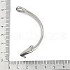 304 Stainless Steel Hook Clasps STAS-F310-30P-3