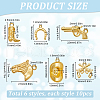 SUNNYCLUE 60Pcs 6 Styles Tibetan Style Alloy Pendants Sets FIND-SC0010-51-2