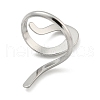 Non-Tarnish 304 Stainless Steel Open Cuff Rings RJEW-K245-91P-3