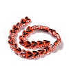Heart Handmade Lampwork Beads Strands LAMP-G150-01F-3