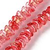 Transparent Glass Beads Strands LAMP-H061-01D-07-2
