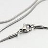 Tarnish Resistant 304 Stainless Steel Snake Chain Necklaces STAS-O053-43P-1