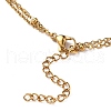Ion Plating(IP) 304 Stainless Steel Multi-strand Anklets X-AJEW-AN00332-01-3