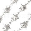 304 Stainless Steel Star Link Chains CHS-Z004-21P-1