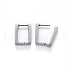 Tarnish Resistant 304 Stainless Steel Huggie Hoop Earrings STAS-S103-22P-2