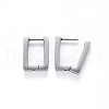 304 Stainless Steel Huggie Hoop Earrings STAS-S103-22P-2