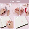 CRASPIRE 4Pcs 4 Styles Retro Stamp Theme Clear Silicone Stamps DIY-CP0009-73-4