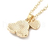 BFF/Best Friends Forever Alloy Pendant Necklaces for Girls NJEW-K124-01A-P-3