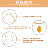 6 Pair 6 Style Natural Mixed Gemstone Nuggets Dangle Hoop Earrings EJEW-AB00050-3