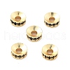 Brass Micro Pave Cubic Zirconia Spacer Beads KK-R216-13KCG-04-1
