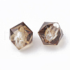 Two Tone Transparent Spray Painted Acrylic Beads ACRP-T005-26A-2