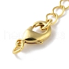Brass Lobster Clasps & Ends with Chain KK-F880-36G-3