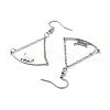 Non-Tarnish 304 Stainless Steel Dangle Earrings EJEW-P271-12P-2