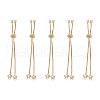 Rack Plating Adjustable Brass Slider Bracelets YS-TAC0001-14G-16