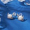 Natural Pearl Ear Studs EJEW-P286-26P-4
