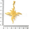 304 Stainless Steel Big Pendants STAS-R229-02B-G-3