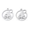 Non-Tarnish 201 Stainless Steel Pendants STAS-T044-251P-1