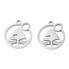 201 Stainless Steel Pendants STAS-T044-251P-1