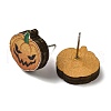 Wood Stud Earrings EJEW-Z054-02E-2