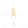 Colorful Glass Hanging Crystal Pendant Ornament HJEW-TAC0001-21-1