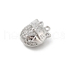 Brass Pave Cubic Zirconia Pendants KK-E791-01P-2