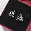 Brass Clear Cubic Zirconia Stud Earrings EJEW-Q014-10P-4