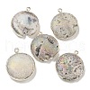 Electroplated Natural Druzy Agate Pendants G-A229-01C-1
