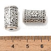 Column with Flower Pattern Alloy Beads TIBE-R294-023-2