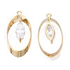 Brass Rhinestone Pendants KK-N216-414-1