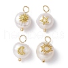 Natural Pearl Pendants PALLOY-JF02200-1