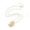 Brass Micro Pave Cubic Zirconia Letter Pendant Necklaces KK-Z069-01G-D-2