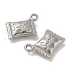 Anti-Tarnish 304 Stainless Steel Pendants STAS-Q334-05P-2