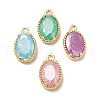 Glass Charms X-KK-M233-01G-1