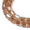 Electroplate Glass Beads Strands GLAA-G112-07-4