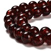 Spray Painted Crackle Glass Beads Strands CCG-Q001-10mm-16-3