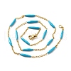 Enamel Bar Link Chain Necklace STAS-B025-02G-02-3
