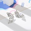 304 Stainless Steel Rhinestone Stud Earrings EJEW-M069-05P-5