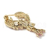 Cray Brass Micro Pave Cubic Zirconia Brooches for Backpack Clothes JEWB-I040-02-4