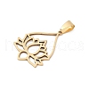 201 Stainless Steel Pendants STAS-F316-36G-2