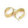 PVD Vacuum Plating 201 Stainless Steel Split Hoop Earrings for Women EJEW-F345-22G-2