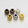 Tibetan Style Large Hole Barrel European Beads TIBEB-X0045-RS-1