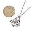 3Pcs 3 Sizes 304 Stainless Steel Cable Chain Macrame Pouch Slider Necklace Making NJEW-JN05068-3