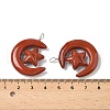 Natural Red Jasper Pendants G-Z086-01P-12-3