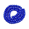 Opaque Solid Color Imitation Jade Glass Beads Strands EGLA-A044-P6mm-D32-3