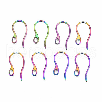 304 Stainless Steel Earring Hooks STAS-N098-007-1