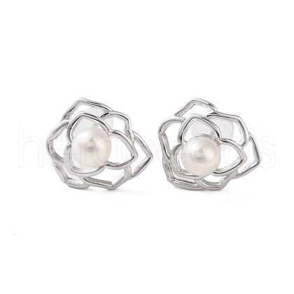 Mother's Day Jewellery 925 Sterling Silver Studs Earring EJEW-H002-19P-1